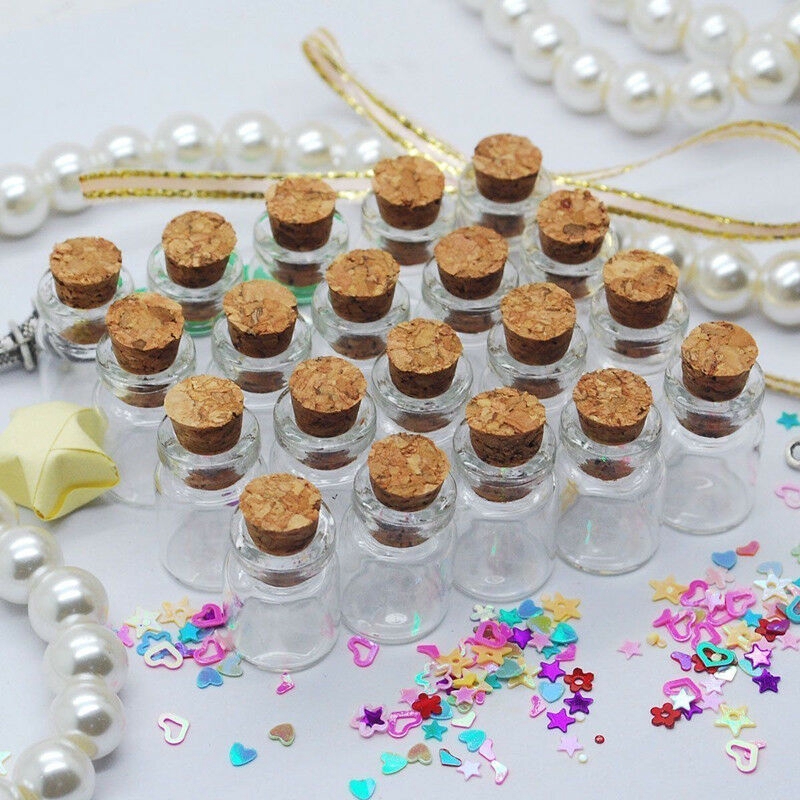 Set 50 lọ nhỏ có nút bần làm trang sức tiện lợi