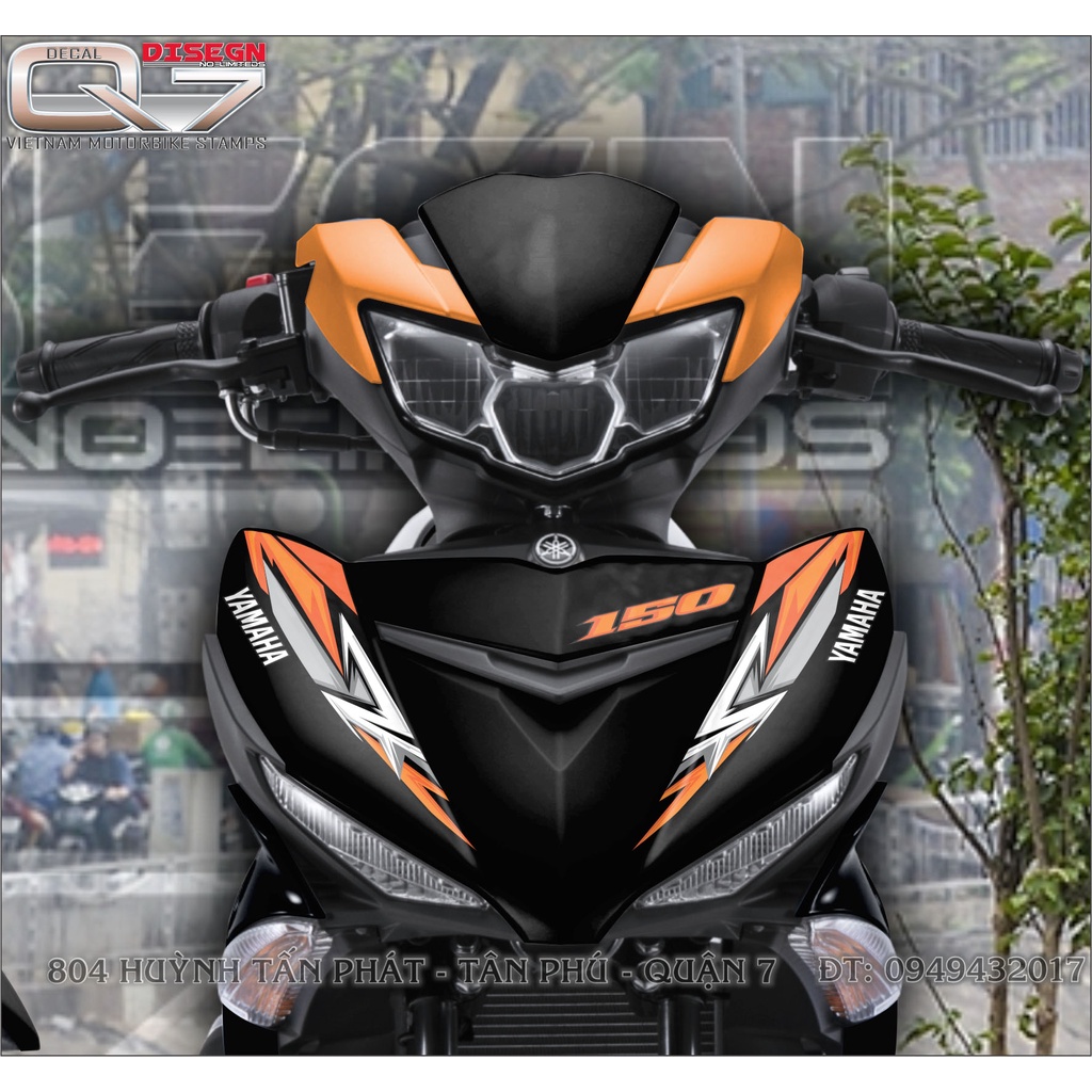 TEM RỜI EXCITER 150 CAM ĐEN