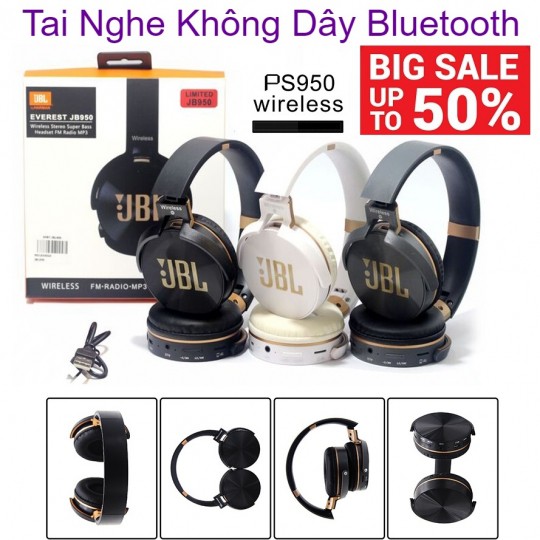 [FREESHIP] TAI NGHE BLUETOOTH JBL 950BT CHỤP TAI