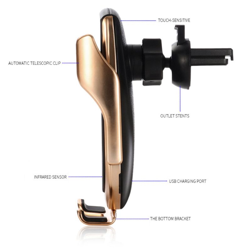 Giá Đỡ Điện Thoại Kiêm Sạc Không Dây Cảm Biến Hồng Ngoại Thông Minh R1 Cho Iphone Galaxy Samsung Xiaomi | BigBuy360 - bigbuy360.vn