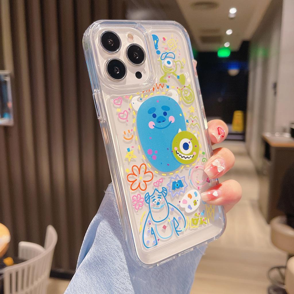 Ốp Điện Thoại Acrylic Hình Quái Vật Không Gian Cho IPhone 13Promax 12 11 X Xs Max XR