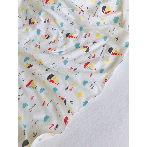 Vải cotton giấy hình chiếc thuyền