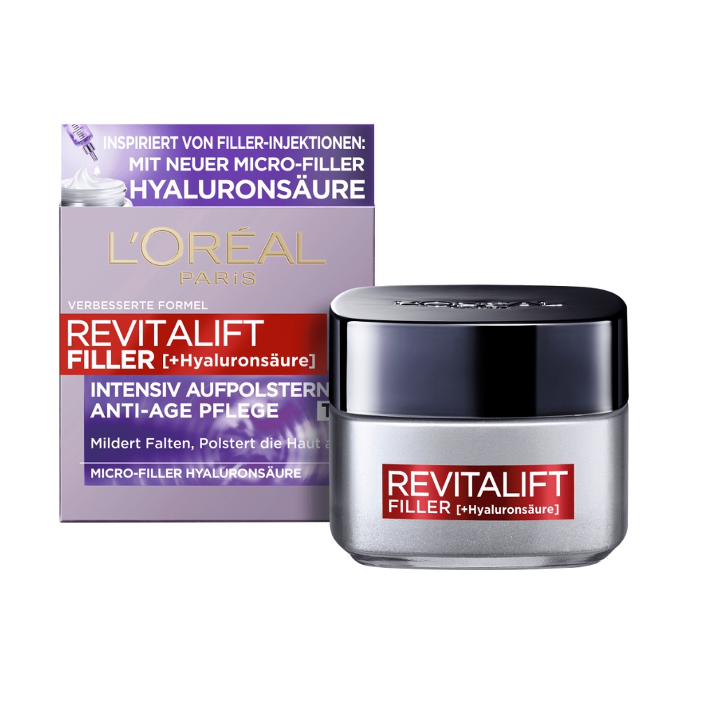 Kem dưỡng da chống lão hóa, cấp nước chuyên sâu Loreal Revitalift Filler, 50ml, hàng nội địa Đức