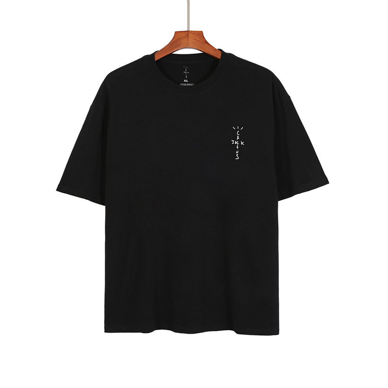 Áo Thun Cotton Ngắn Tay Dáng Rộng In Hình Xương Rồng Graffiti Cá Tính Dễ Phối Đồ Cho Nam Nữ