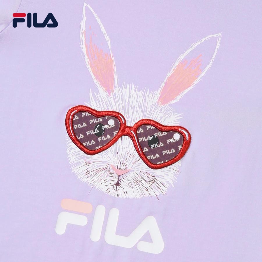 Áo thun tay ngắn cổ tròn trẻ em Fila Milk On The Rock - FK2RSD2M51F-PLV