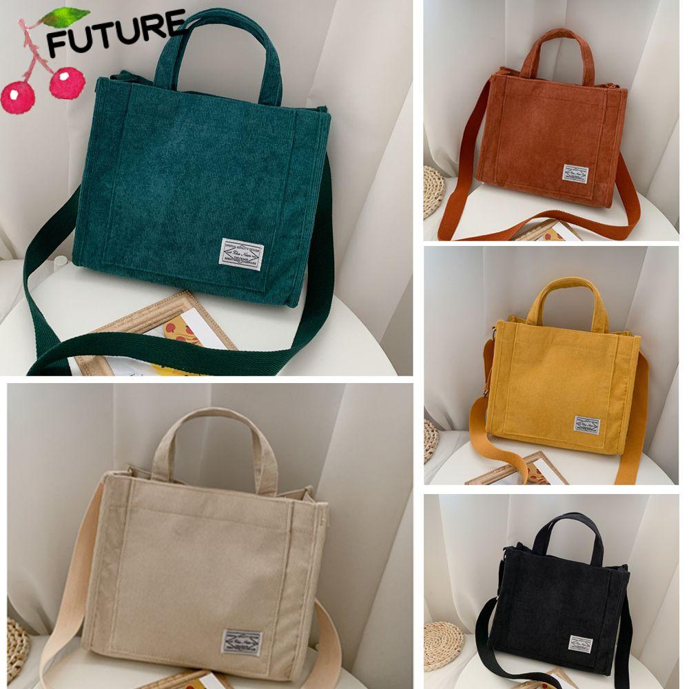 Túi Đeo Chéo Một Bên Vai Vải Nhung Tương Lai