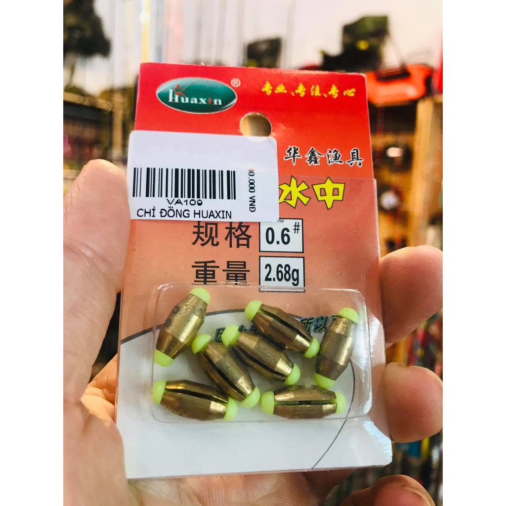 Chì đồng huaxin chì câu cá chì kẹp