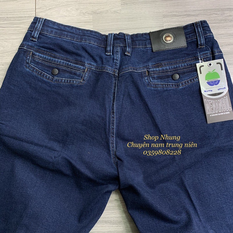Quần Short Jean Nam Trung Niên hàng công ty dày dặn co giãn cao cấp, dày dặn + Ảnh Thật
