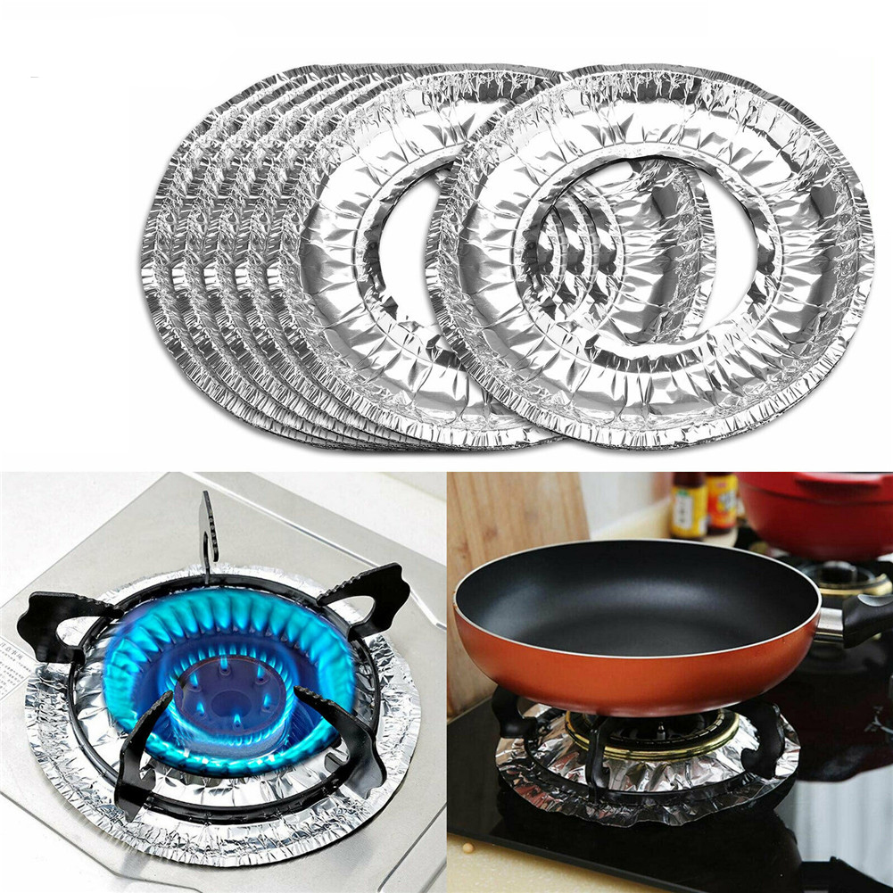 Set 10 miếng nhóm lót bảo vệ bếp gas dùng một lần tiện dụng