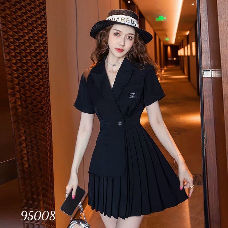 (HCM) Đầm xoè xếp ly sang trọng đẳng cấp có size 70kg siêu xịn , cho các quý bà , quý cô nương - thời trang sang trọng K