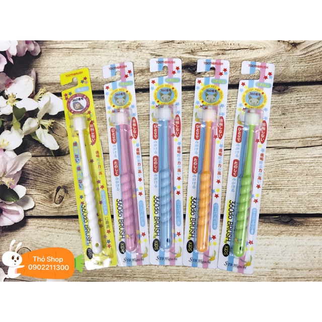 Bàn chải 360 độ Higuchi Nhật Bản (dành cho bé trên 3 tuổi)