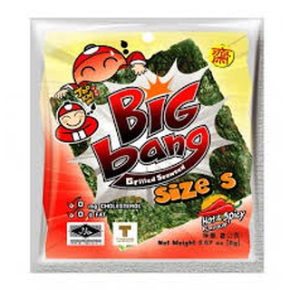 Lốc 12 gói rong biển big bang 6g taokaenoi - thái lan vị cay