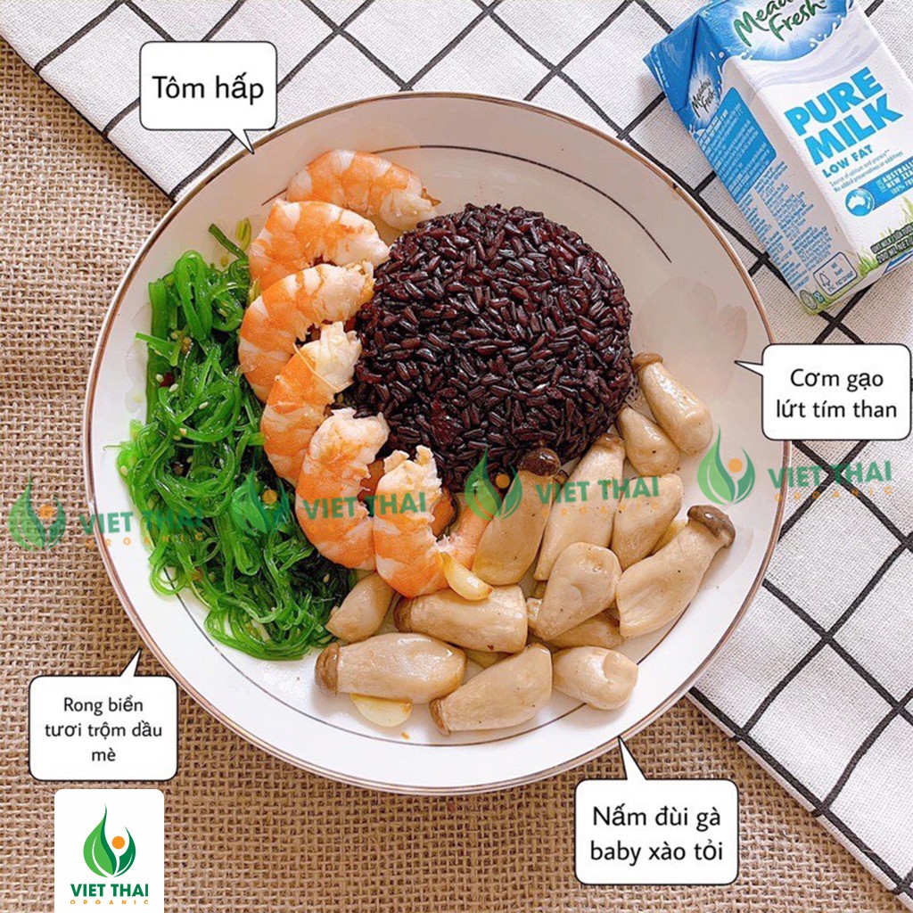 [GIAO SIÊU TỐC] Gạo Lứt Đen Giảm Cân / Eat Clean Siêu Dẻo, Thơm (Gói 1kg) Befresco | BigBuy360 - bigbuy360.vn