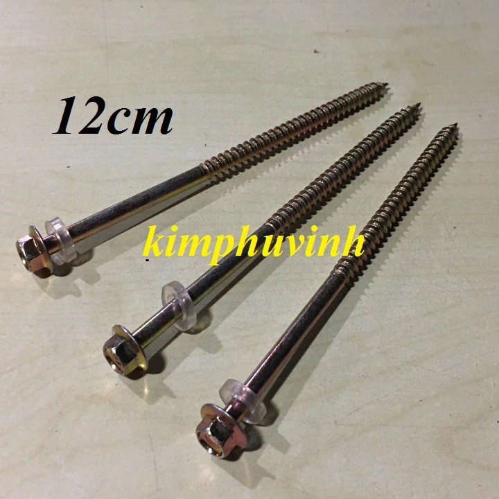 12CM - 20 Con VÍT BẮN TÔN GỖ 12CM - VÍT GỖ 1T2