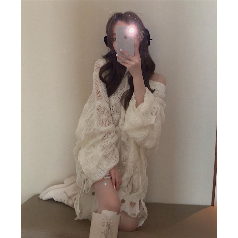  Áo Sweater Tay Dài Cổ Tròn Dáng Rộng Cổ Điển Phối Đồ Thời Trang Cho Nữ | BigBuy360 - bigbuy360.vn