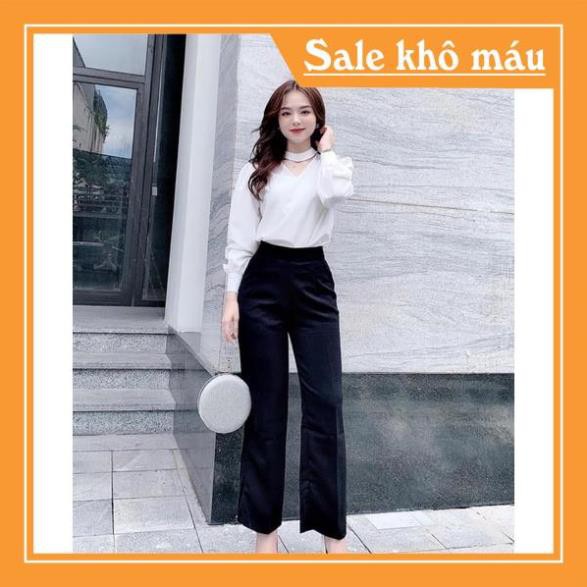 SỐC ÁO SƠ MI CỔ CHỎKER ĐÍNH CÚC VAI cực đẹp