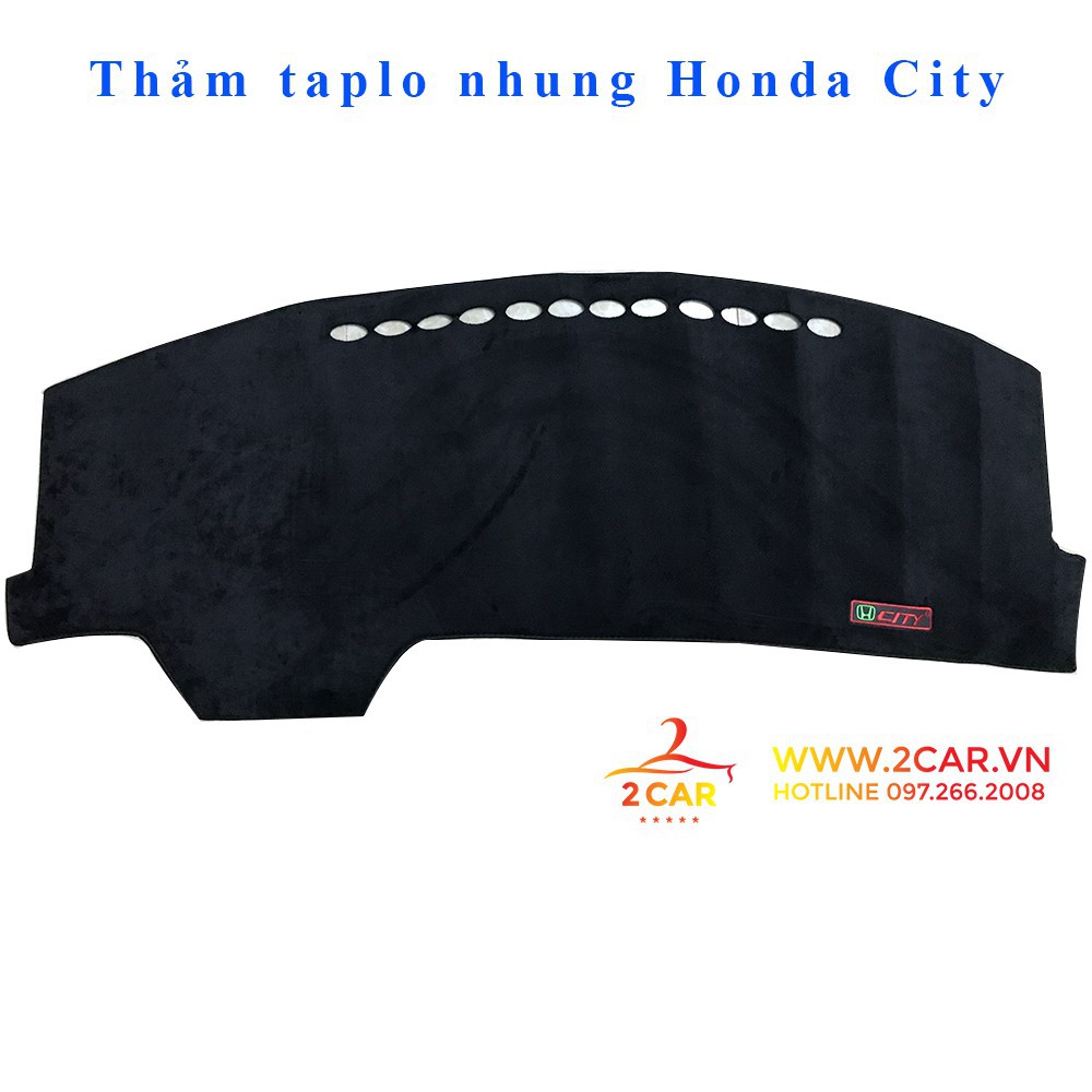 Thảm taplo nhung xe Honda City 2014- 2020, 2021- Hàng đẹp