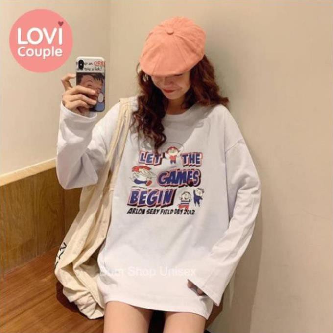 SALE- Áo thun unisex nam nữ tay dài oversize - giá tốt nhất