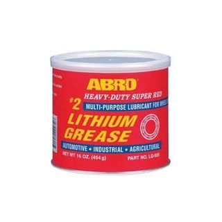 Mỡ bò công nghiệp màu đỏ hộp đỏ - Abro Heavy Duty Lithium Grease - 454g