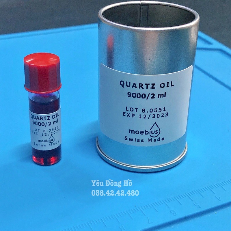 Dầu Thụy Sĩ tra đồng hồ Pin Moebius 9000 Quartz