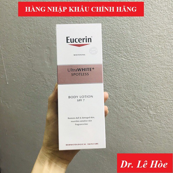 (CHÍNH HÃNG) EUCERIN WHITE THERAPY BODY LOTION SPF7 - 63044 - Sữa dưỡng thể trắng da