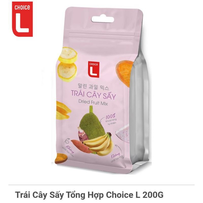 Khoai lang sấy / Chuối sấy / Mít sấy / Trái cây sấy tổng hợp Choice L 100g/200g