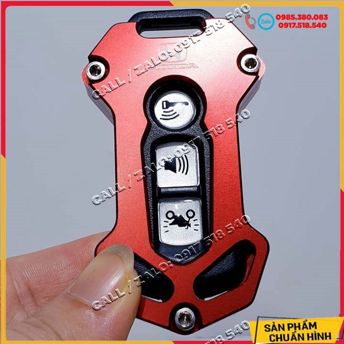Ốp chìa khóa CNC Smartkey Honda SH, SH MODE, PCX, LEAD, AIR BLADE, VISION  - tặng lục giác