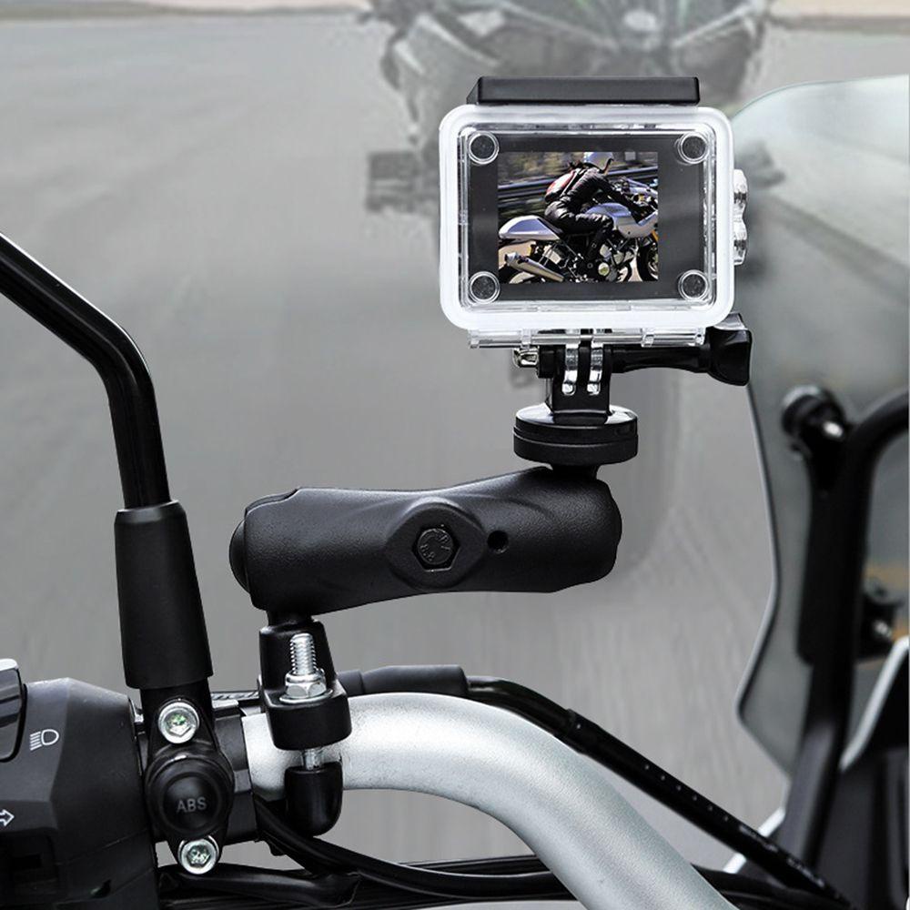 Giá Đỡ Camera Hành Trình GoPro 10 / 98 / 7 / 6 / 5 / 4 / 3 + DJI Action Gắn Kính Chiếu Hậu Xe Máy