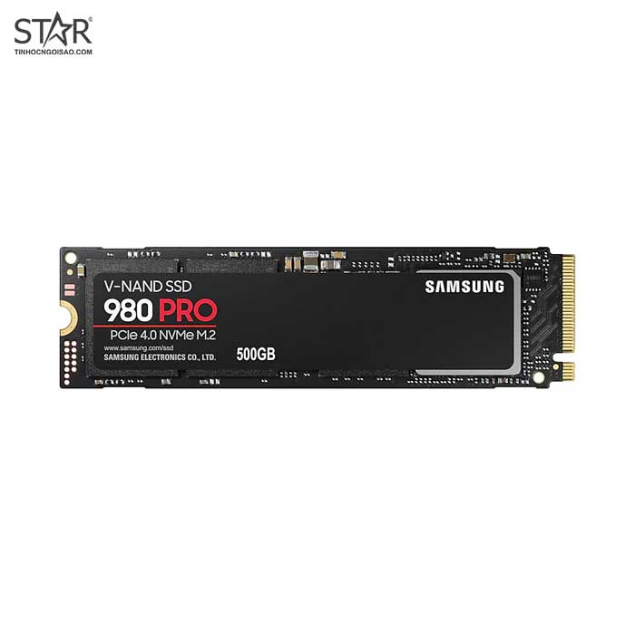 Ổ cứng SSD 500G Samsung 980 Pro NVMe PCIe Gen 4.0 x4 VNAND M.2 2280 (MZV8P500BW)