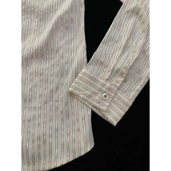 Áo sơ mi tay dài vải kate kẻ sọc màu Nino.maxx  - Thanh lý vnxk