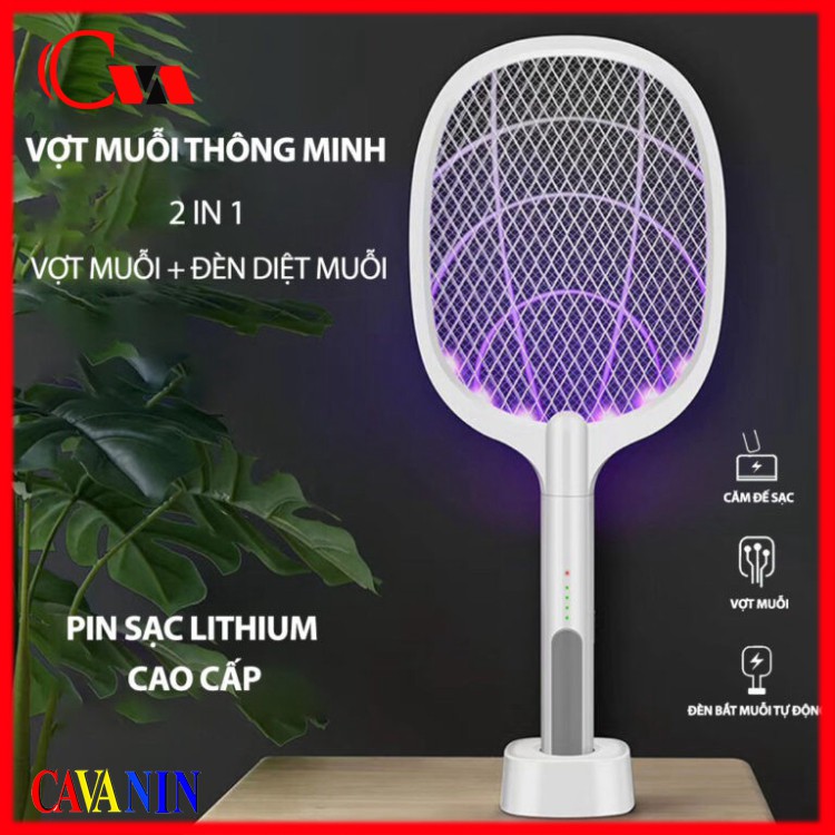 Vợt muỗi thông minh kiêm đèn bắt muỗi WEIDASI WD-947 ~ Cavanin