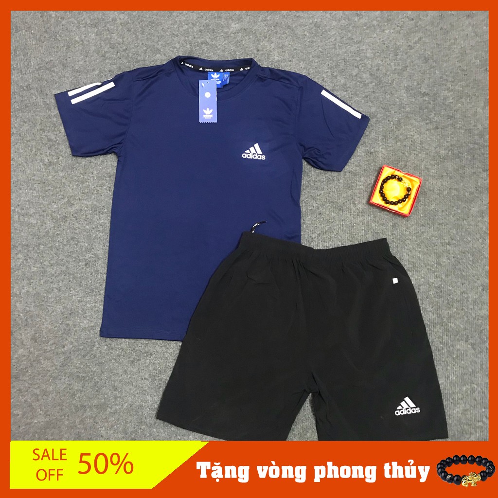 [FREE SHIP + TẶNG VÒNG] Bộ quần áo thể thao nam thun trơn cơ dãn 4 chiều hot nhất 2019