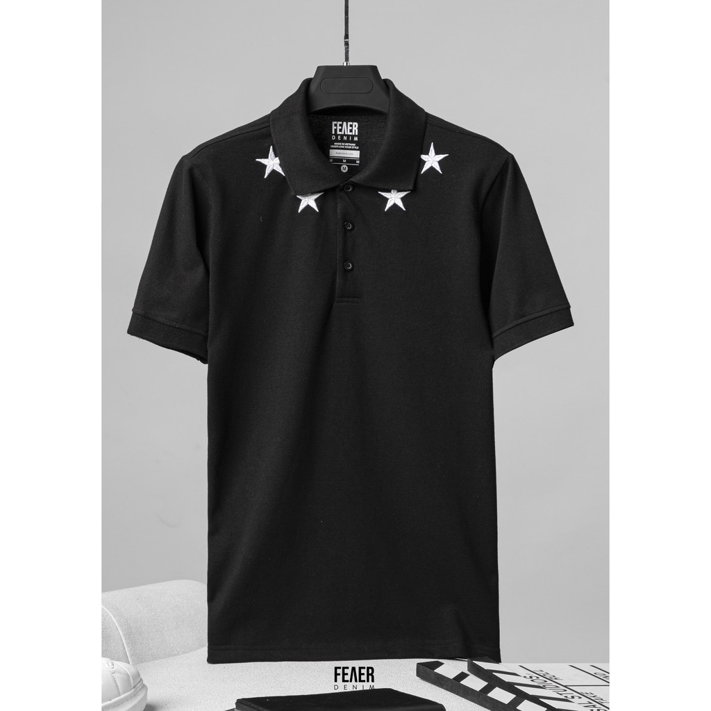 Áo thun Polo nam cổ bẻ họa tiết FEAER 100% chất Cotton thoáng mát, không nhăn Star Rolling |new arrival 2021|