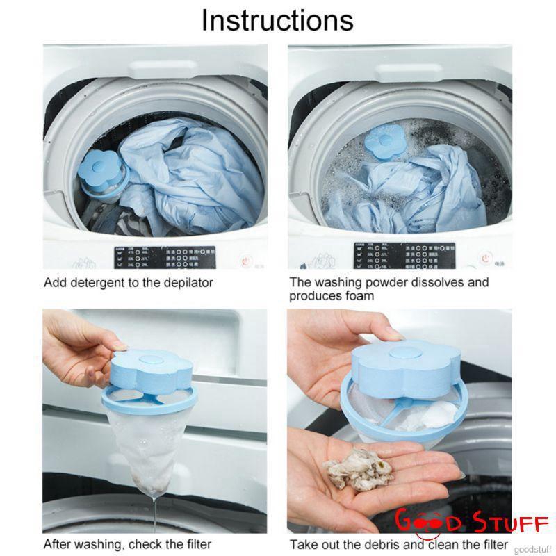 Phụ kiện túi lọc chuyên dụng cho máy giặt với đường kính 8cm đầy tiện lợi