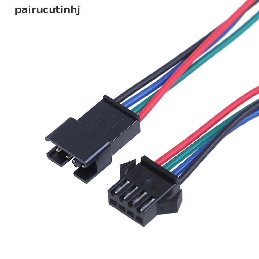 Set 5 Cặp Đầu Nối Dây Đèn LED 20cm SM 2Pin 3Pin 4Pin Male Và Female