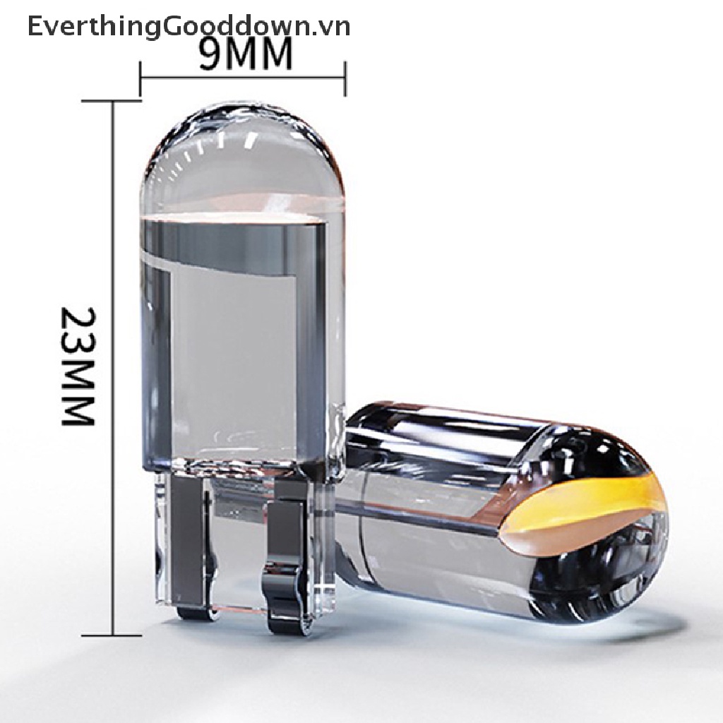 Everthinggooddown 2 Đèn Led T10 Cob 6000K Gắn Biển Số Xe Hơi