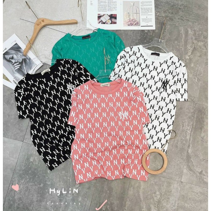 Áo phông NY tay lỡ form rộng unisex thêu Hot trend [freeship ] | BigBuy360 - bigbuy360.vn