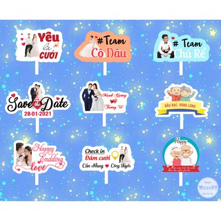 Hashtag cầm tay đám cưới - Hình cô dâu chú rể