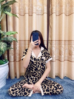 [Xả hàng] Bộ lụa giấy hoạ tiết thổ cẩm áo cộc - quần dài