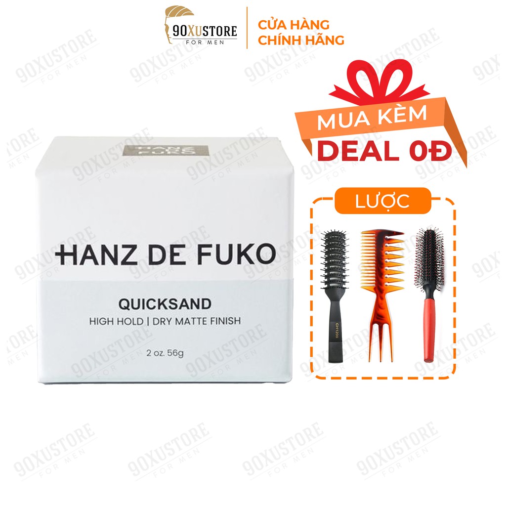 Sáp vuốt tóc nam Hanz De FuKo Quicksand , giữ nếp tóc , tạo kiểu tóc