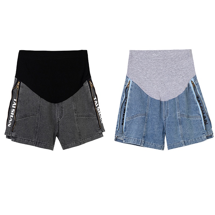 Quần đùi Bầu jean mặc thoải mái