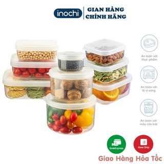 Bộ 6 Hộp Thực Phẩm INOCHI Nhựa An Toàn - Hộp Quay Đồ Ăn Lò Vi Sóng Hokaido