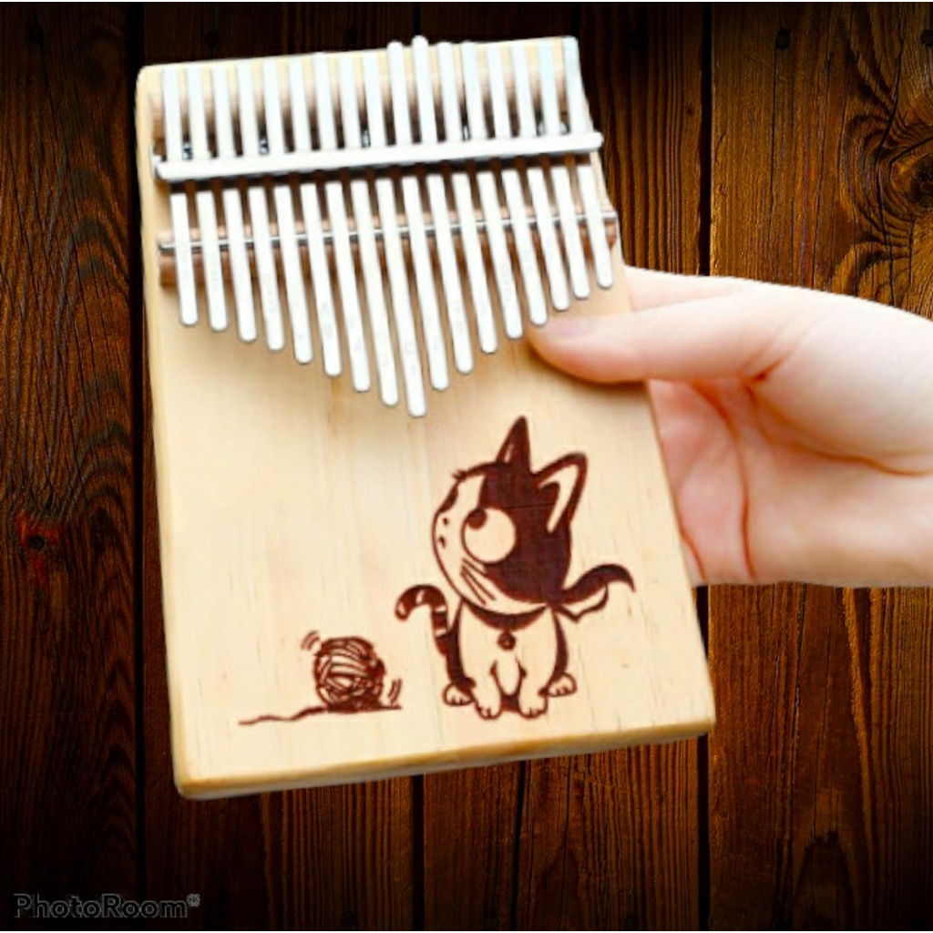 Đàn kalimba gỗ gecko Leaf Music- LM001S Hàng chính hãng