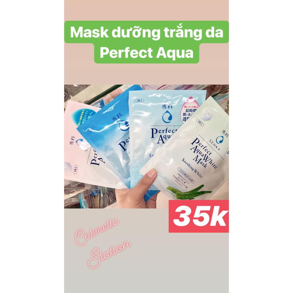 [CHÍNH HÃNG] Mặt nạ Shiseido Senka Perfect Aqua White Mask