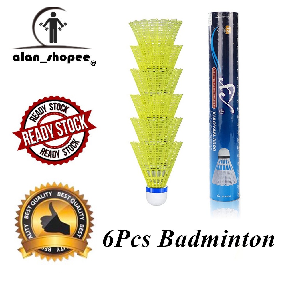 Bộ 6 Quả Cầu Lông Lông Vũ Siêu Bền Và Độ Ổn Định Cao Tập Luyện Thể Thao Trong Nhà Và Ngoài Trời