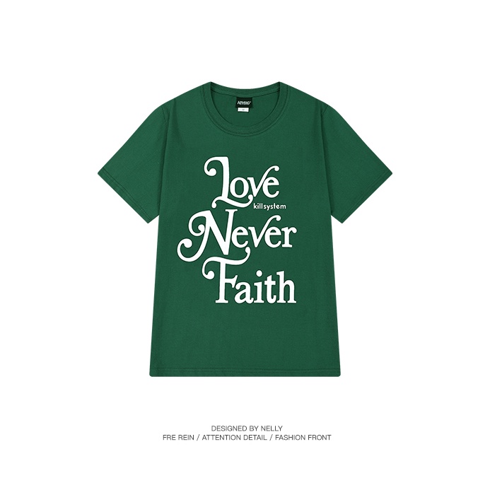 Áo phông Nelly Heybig tay ngắn - Love Never Faith