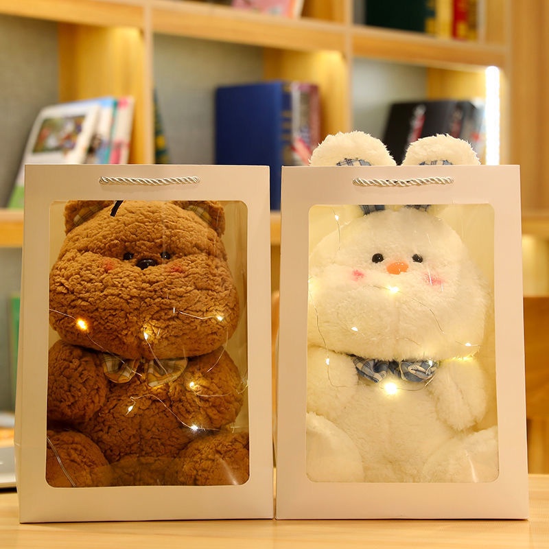 Thú Nhồi Bông Hình Heo Thỏ Dễ Thương Làm Quà Tặng Sinh Nhật Cho Bạn Gái