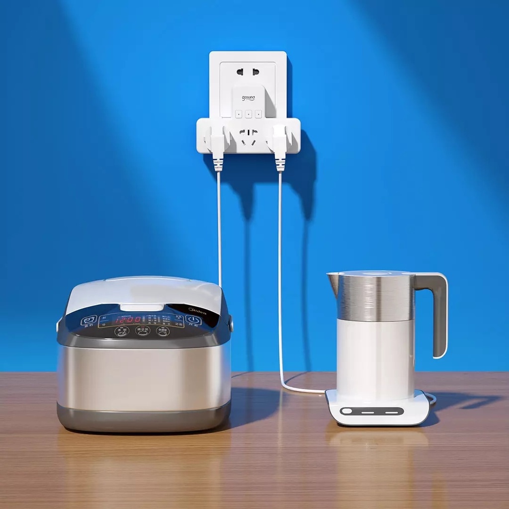 Ổ Cắm Điện Thông Minh Xiaomi Gosund CP3-AM 3 Trong 1 Điều Khiển Bằng Giọng Nói Tiện Dụng