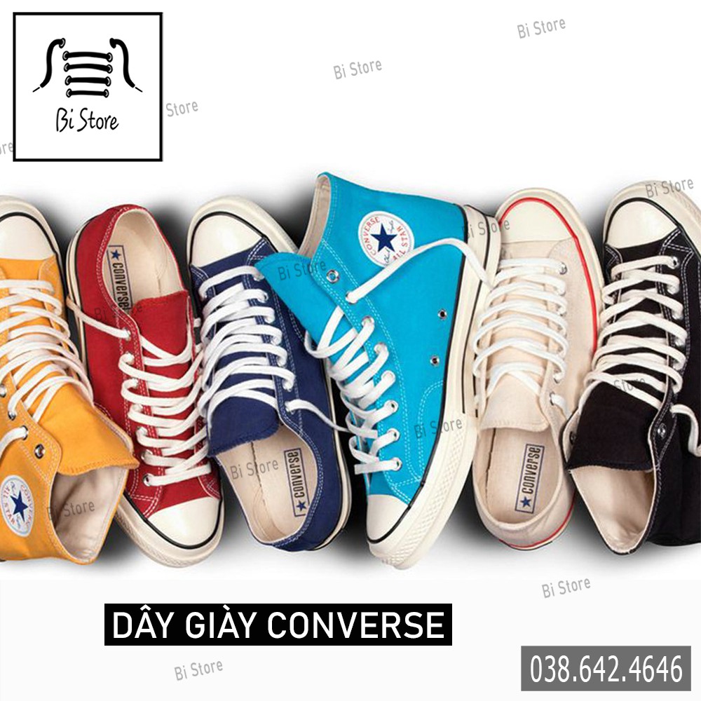 [𝗕𝗮́𝗻 𝘁𝗵𝗲𝗼 𝗰𝗮̣̆𝗽] Dây giày Conversee 1970s, Xvessell, MLBB dẫm gót cổ cao + cổ ngắn (kèm clip, ảnh chụp thật)