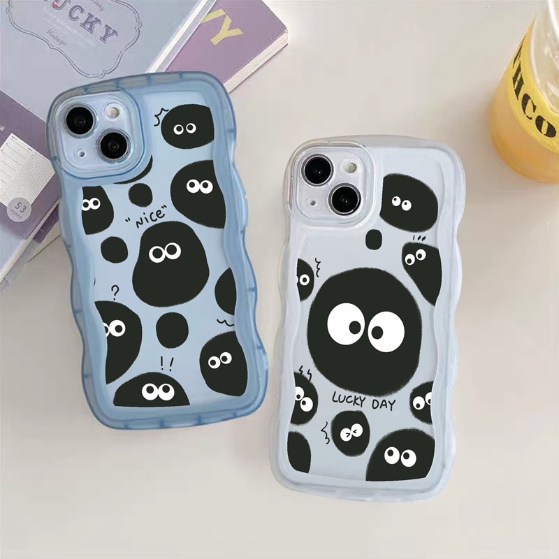 SUNTAIHO Ốp lưng iphone Ốp điện thoại mềm trong suốt họa tiết bồ hóng thích hợp cho iPhone 11 12 13 pro Max XS X XR XS Max 7 8 Plus